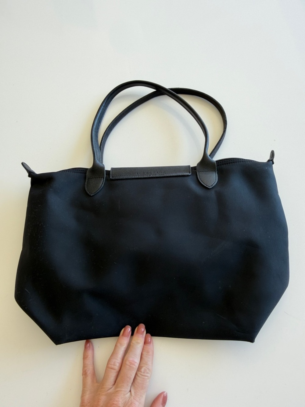 Longchamp small Black Tote Bag with Top Handles - Picture 4 of 5
